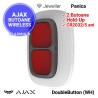 AJAX DoubleButton (WH) - buton panica dublu, suporta avertizare Hold-Up