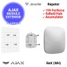 AJAX ReX (WH) - repetor semnal wireless, instalare cu suport