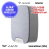 AJAX HomeSiren (WH) - dimensiuni reduse 75x76x27mm