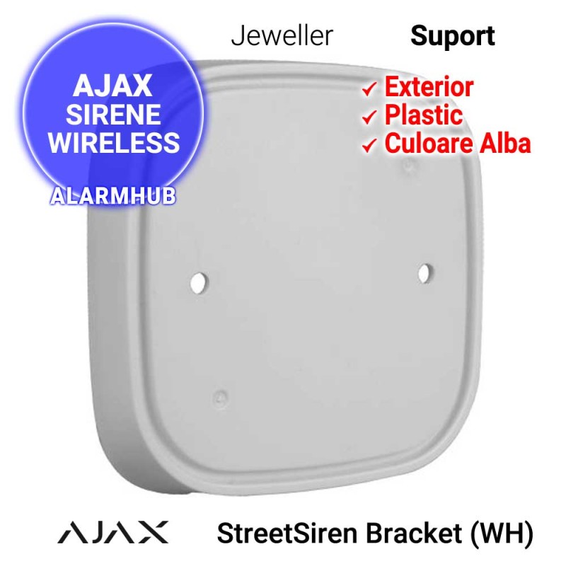 Suport smart pentru sirena exterior AJAX StreetSiren (WH)