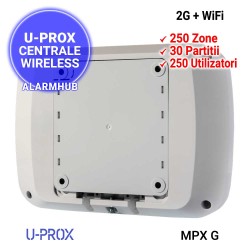 Centrala alarma U-PROX  MPX G - comunicatie 2G (1xSIM) si WiFi 2.4GHz