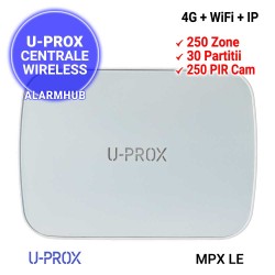 Centrala alarma U-PROX  MPX LE - comunicatie 4G/LTE + WiFi + Ethernet, criptare 256 bit