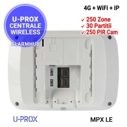 Centrala alarma U-PROX  MPX LE - comunicatie 4G (2xSIM), WiFi si Ethernet