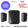 AJAX HUB Hybrid (2G) (BK) - 100 dispozitive cablate si/sau wireless