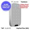 AJAX KeyPad Plus (WH) - tastatura wireless cu cititor proximitate, alba