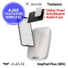 AJAX KeyPad Plus (WH) - tastatura wireless cu cititor proximitate, configurare din aplicatie mobila